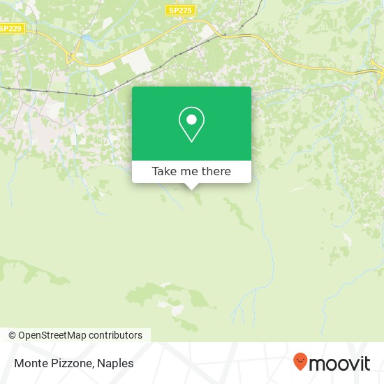 Monte Pizzone map