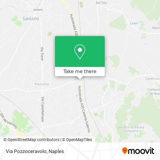 Via Pozzoceravolo map