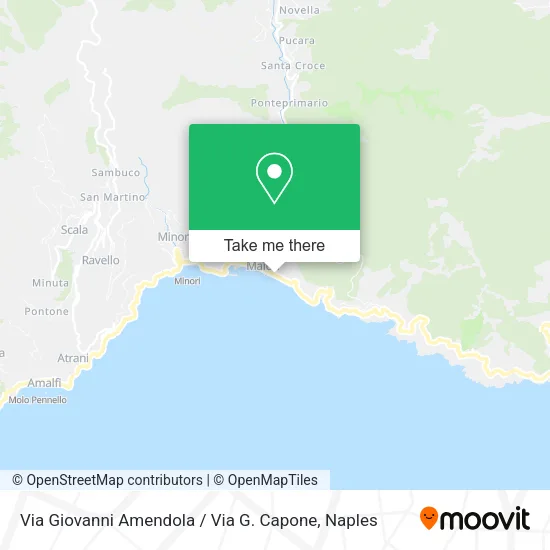 Via Giovanni Amendola / Via G. Capone map