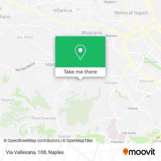 Via Vallesana, 108 map