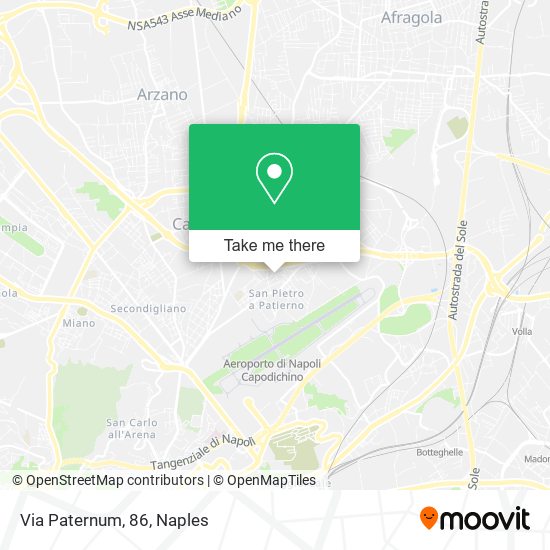 Via Paternum, 86 map