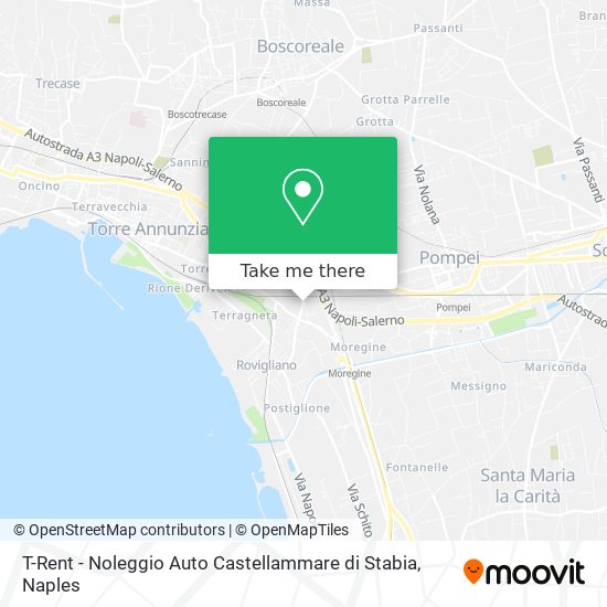 T-Rent - Noleggio Auto Castellammare di Stabia map