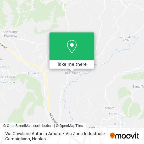 Via Cavaliere Antonio Amato / Via Zona Industriale Campigliano map