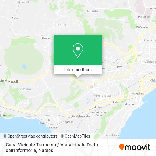 Cupa Vicinale Terracina / Via Vicinale Detta dell'Infermeria map