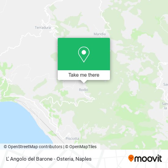 L' Angolo del Barone - Osteria map