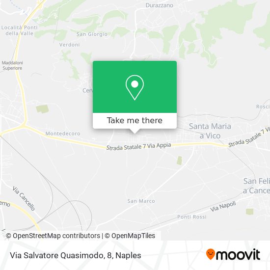 Via Salvatore Quasimodo, 8 map