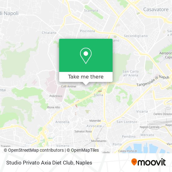 Studio Privato Axia Diet Club map