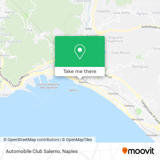 Automobile Club Salerno map