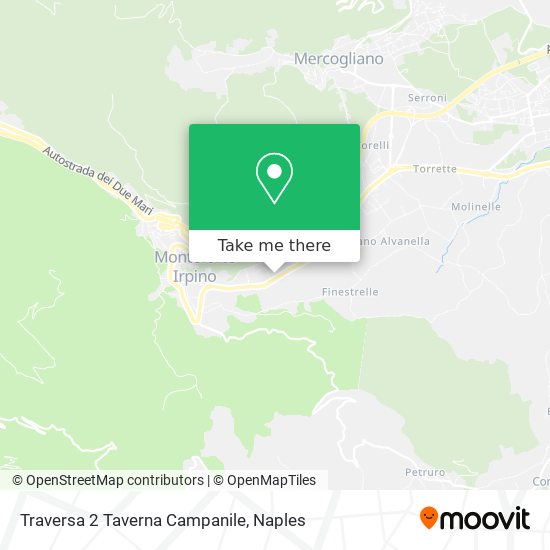 Traversa 2 Taverna Campanile map