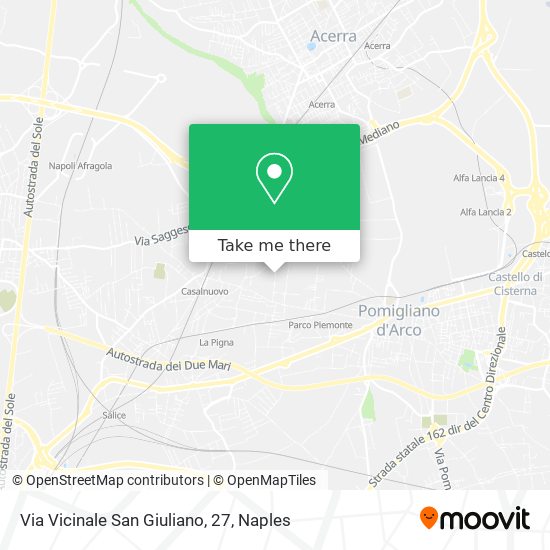 Via Vicinale San Giuliano, 27 map
