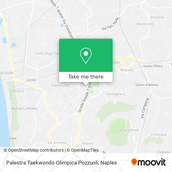 Palestra Taekwondo Olimpica Pozzuoli map
