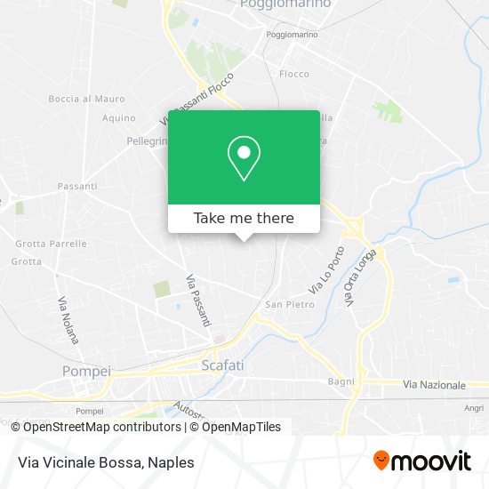 Via Vicinale Bossa map