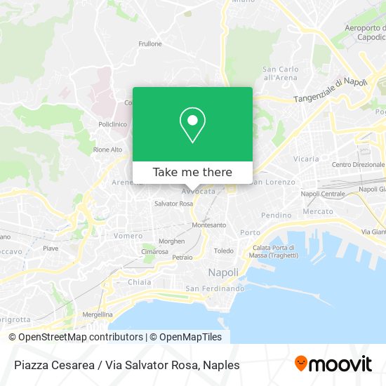 Piazza Cesarea / Via Salvator Rosa map