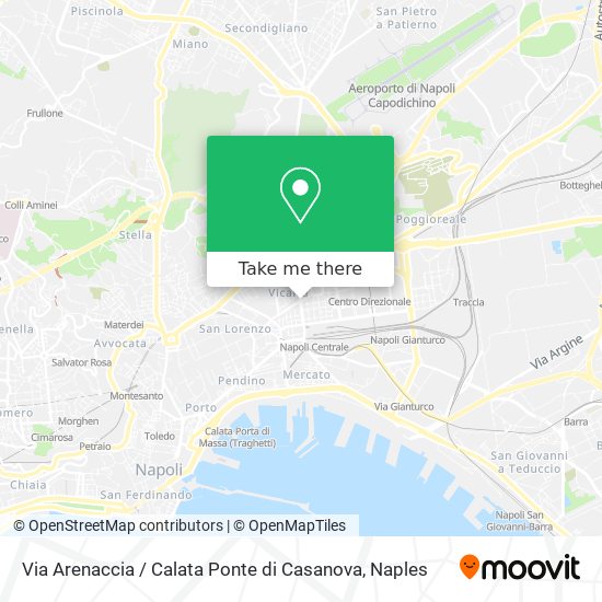 Via Arenaccia / Calata Ponte di Casanova map