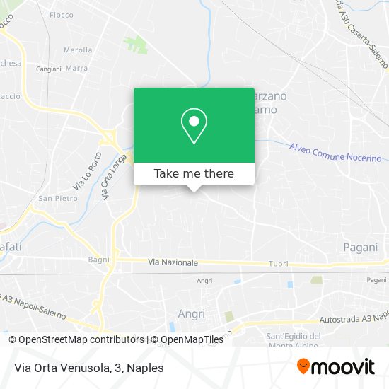 Via Orta Venusola, 3 map