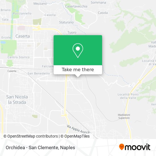 Orchidea - San Clemente map