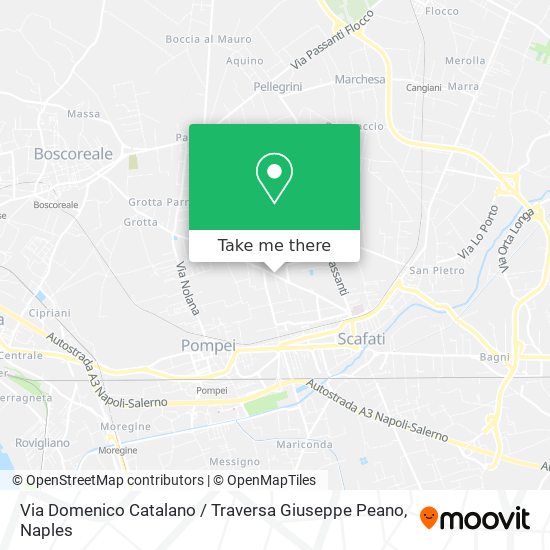 Via Domenico Catalano / Traversa Giuseppe Peano map