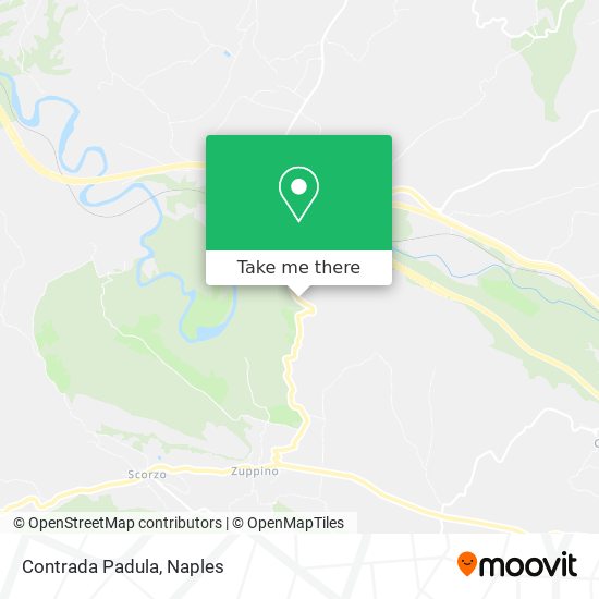 Contrada Padula map
