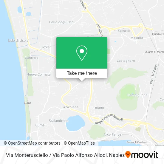 Via Monterusciello / Via Paolo Alfonso Allodi map
