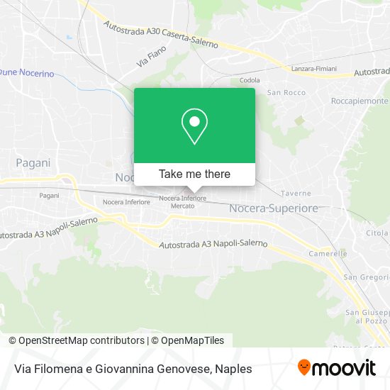 Via Filomena e Giovannina Genovese map