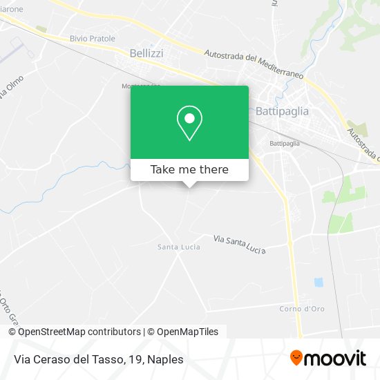 Via Ceraso del Tasso, 19 map