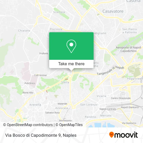Via Bosco di Capodimonte  9 map