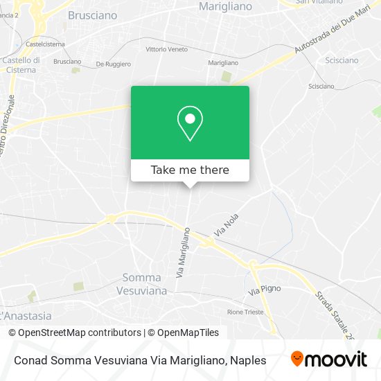 Conad Somma Vesuviana Via Marigliano map
