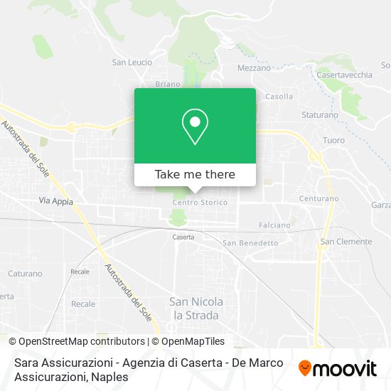 Sara Assicurazioni - Agenzia di Caserta - De Marco Assicurazioni map