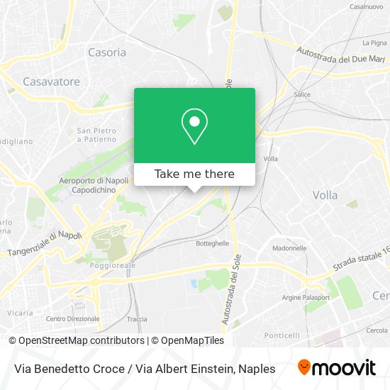 Via Benedetto Croce / Via Albert Einstein map