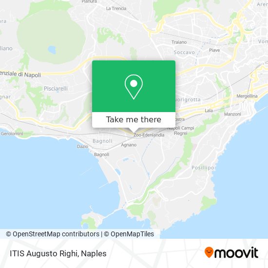 ITIS Augusto Righi map