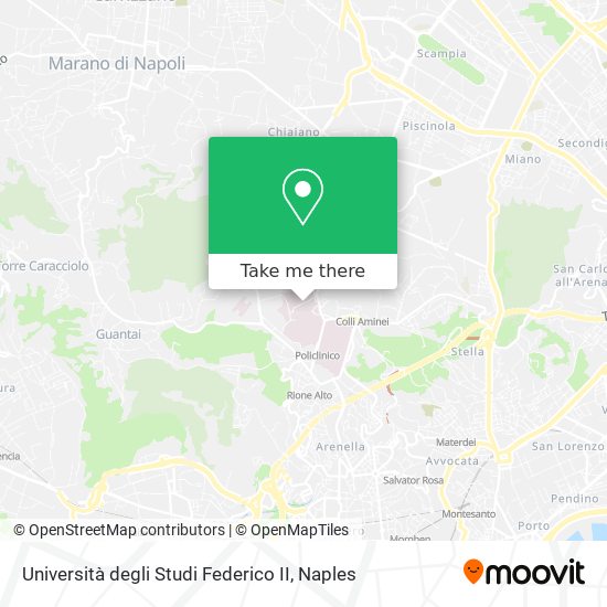 Università degli Studi Federico II map