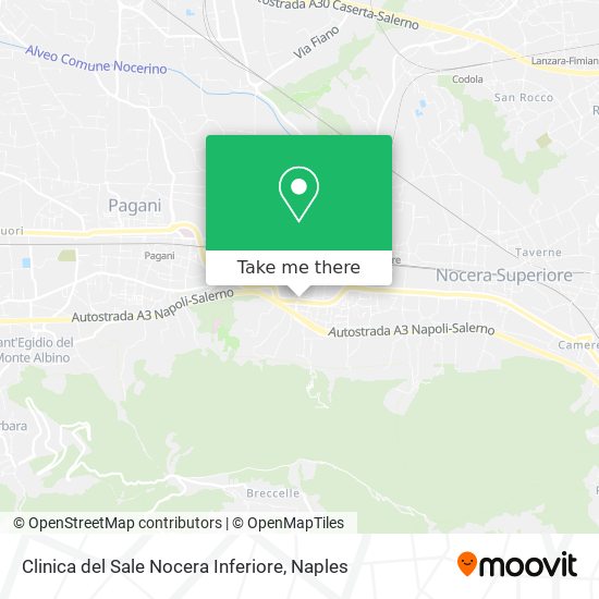 Clinica del Sale Nocera Inferiore map