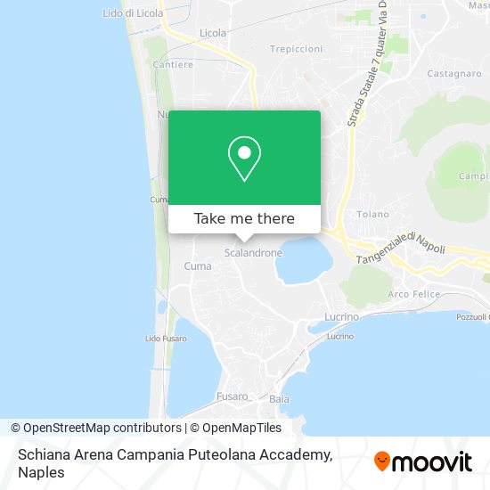 Schiana Arena Campania Puteolana Accademy map