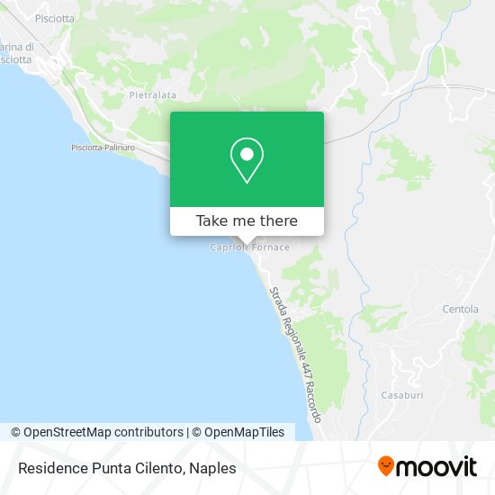 Residence Punta Cilento map