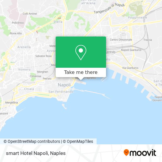 smart Hotel Napoli map