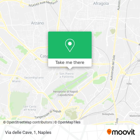 Via delle Cave, 1 map