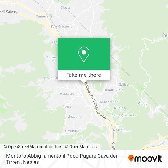 Montoro Abbigliamento il Poco Pagare Cava dei Tirreni map