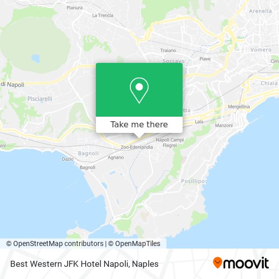 Best Western JFK Hotel Napoli map