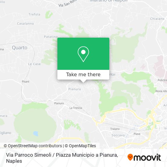 Via Parroco Simeoli / Piazza Municipio a Pianura map
