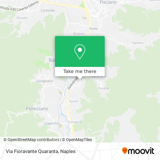 Via Fioravante Quaranta map