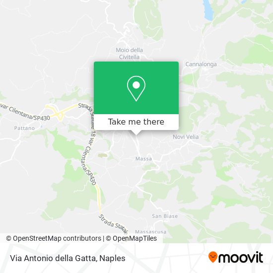 Via Antonio della Gatta map