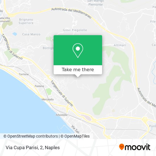 Via Cupa Parisi, 2 map