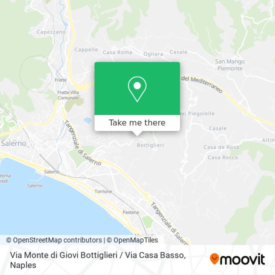 Via Monte di Giovi Bottiglieri / Via Casa Basso map