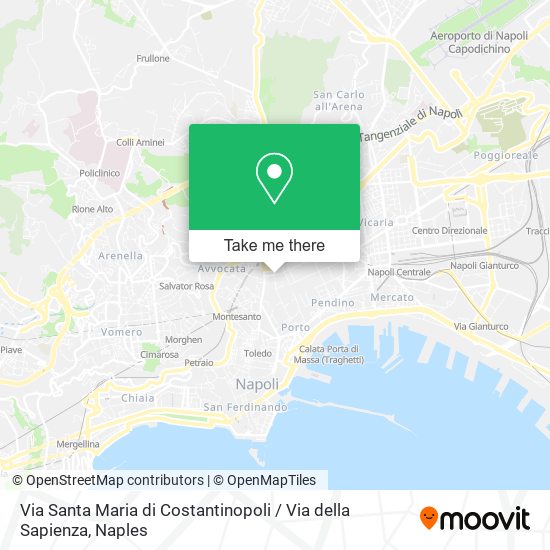 Via Santa Maria di Costantinopoli / Via della Sapienza map