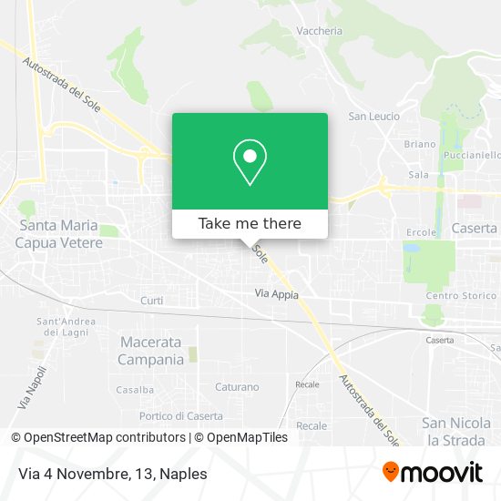 Via 4 Novembre, 13 map