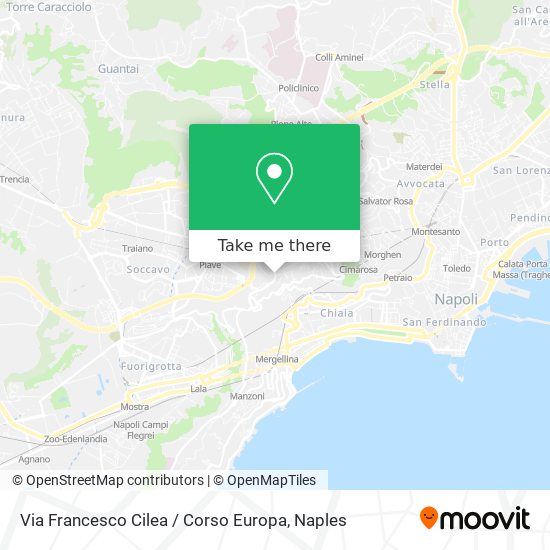 Via Francesco Cilea / Corso Europa map