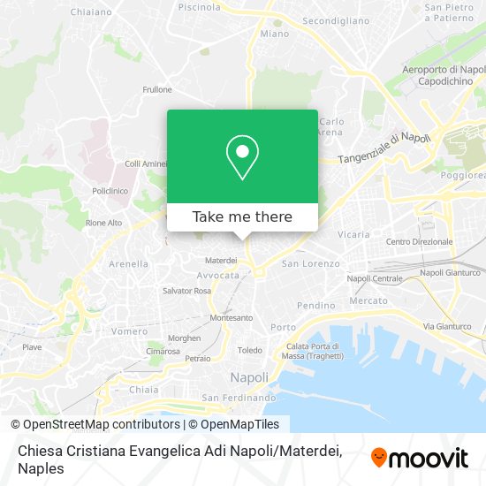 Chiesa Cristiana Evangelica Adi Napoli / Materdei map