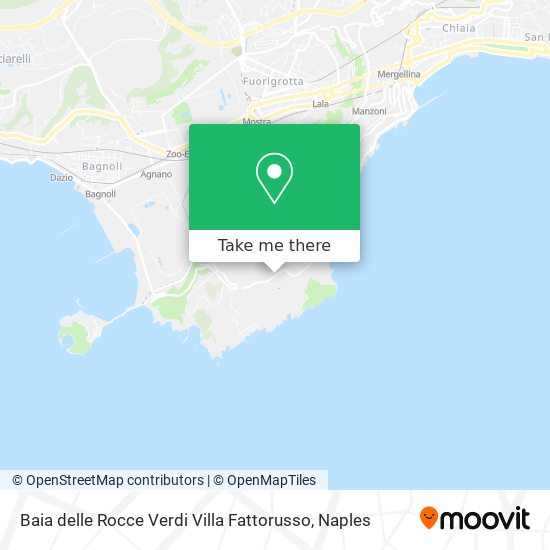 Baia delle Rocce Verdi Villa Fattorusso map