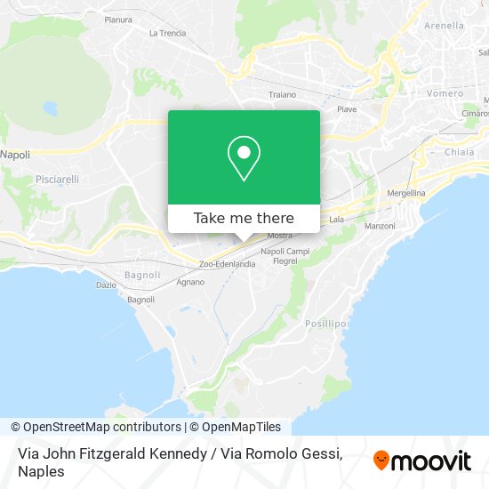Via John Fitzgerald Kennedy / Via Romolo Gessi map