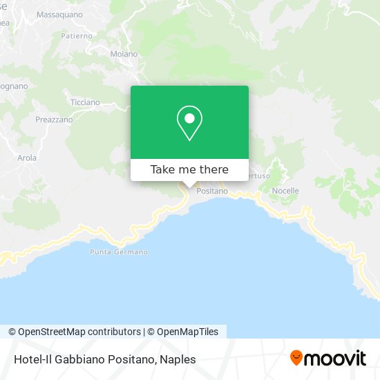 Hotel-Il Gabbiano Positano map